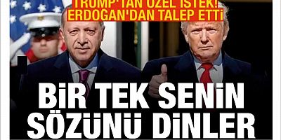 Trump'tan özel istek, Erdoğan'dan talep etti! 
