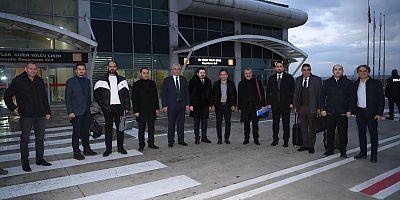 Tuzla Belediye Başkan'ı Şadi Yazıcı, Ağrı Belediye Başkan'ı Savcı Sayan ve Ağrı Valisi Osman Varol'u ziyaret etti