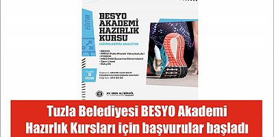 Tuzla Belediyesi BESYO Akademi Hazırlık Kursları için başvurular başladı