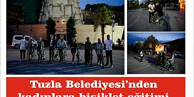 Tuzla Belediyesi’nden kadınlara bisiklet eğitimi