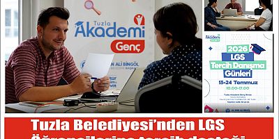 Tuzla Belediyesi’nden LGS öğrencilerine tercih desteği