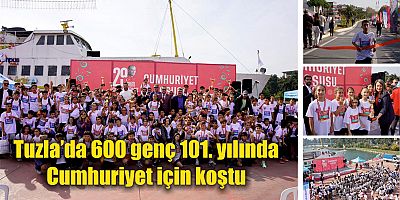 Tuzla’da 600 genç 101. yılında Cumhuriyet için koştu