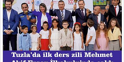 Tuzla’da ilk ders zili Mehmet Akif Ersoy İlkokulu’nda çaldı