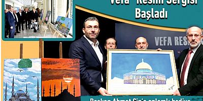 Pendik Belediyesi Vefa Kıraathanesi sakinleri “Vefa” Resim Sergisi düzenledi. Sergi açılışına katılan Belediye Başkanı Ahmet Cin’e Mescid-i Aksa’nın resmi hediye edildi. Anlamlı hediye için teşekkür e