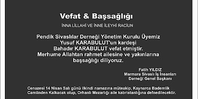 Vefat & Başsağlığı 