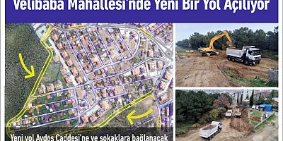 Velibaba’da Yeni Bir Yol Yapılıyor