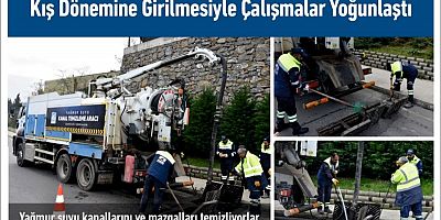 Yağmur suyu kanallarını ve mazgalları temizliyorlar