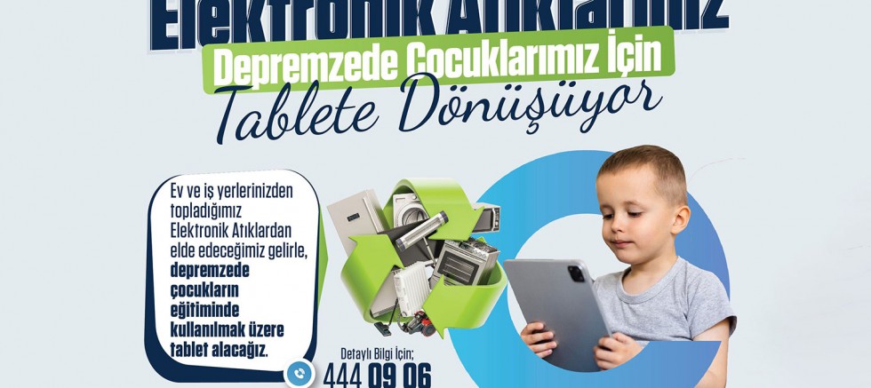 Tuzla Belediyesi’nden Deprem Bölgesindeki Çocuklar İçin Tablet Kampanyası