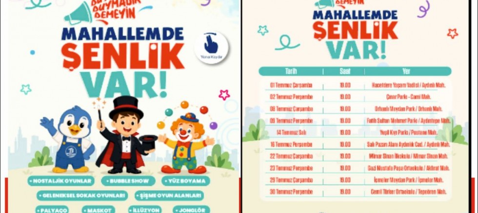 Tuzla’da “Mahallemde Şenlik Var!” coşkusu başlıyor