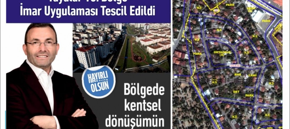 “Yayalar 16. Bölge İmar Uygulaması” Tescil Edildi