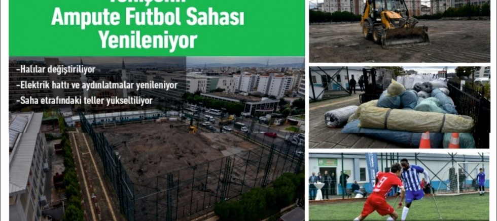 Yenişehir Ampute Futbol Sahası Yenileniyor